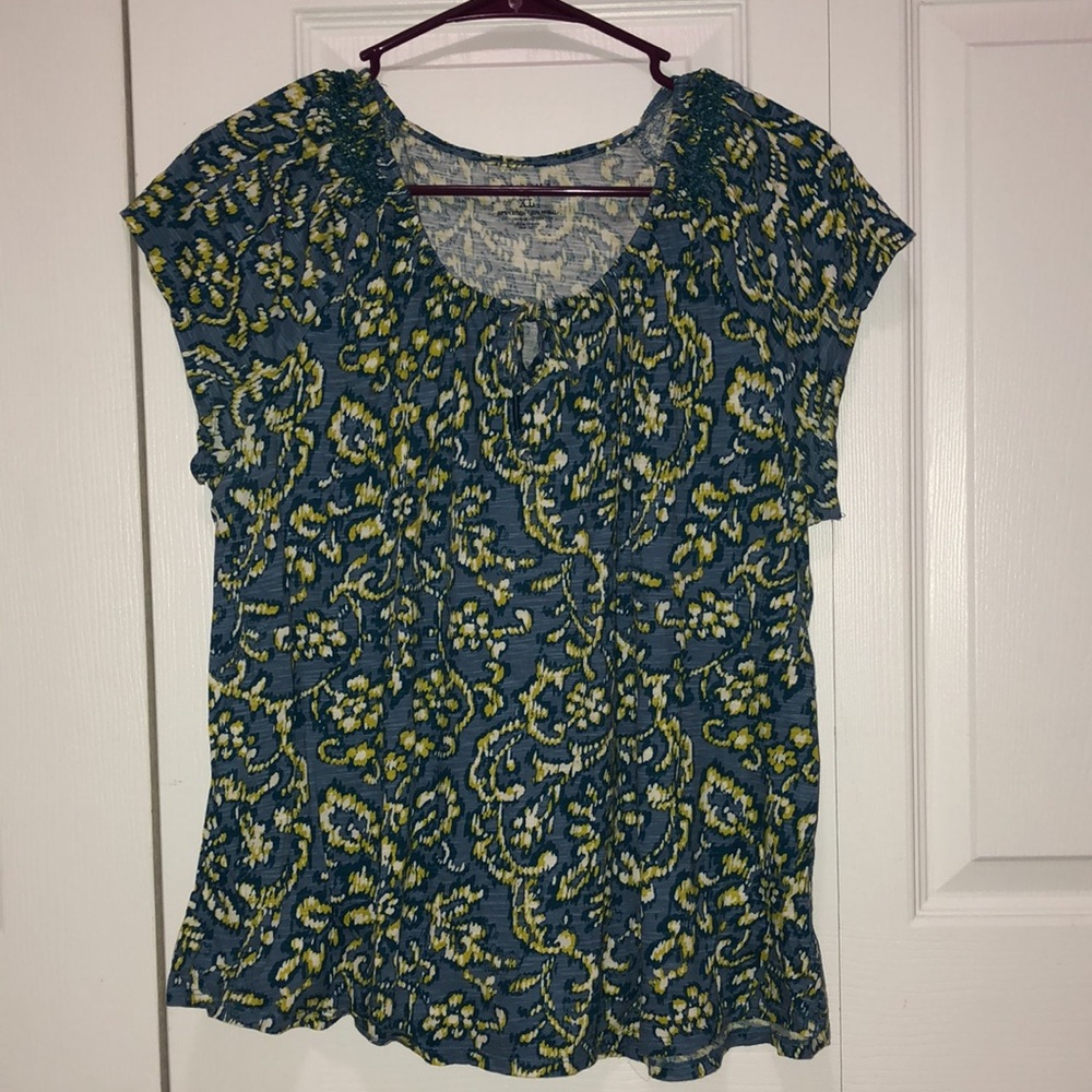 Women's Sonoma Blouse Short Sleeve Size XL